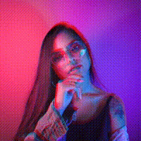 Animated C effect preview in GlitchFX.