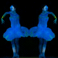 Animated Mirror effect preview in GlitchFX.