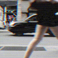 Animated VHS effect preview in GlitchFX.